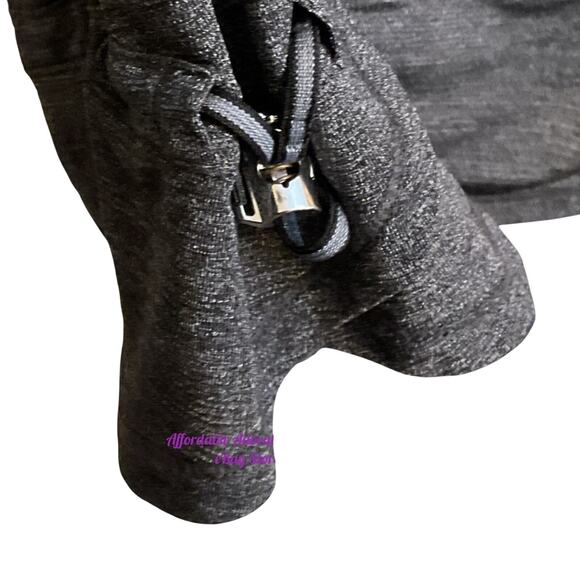 Lululemon Tank Top Women’s Size 6 Coal Gray Yoga Drawstring Hips Excellent - Picture 2 of 7